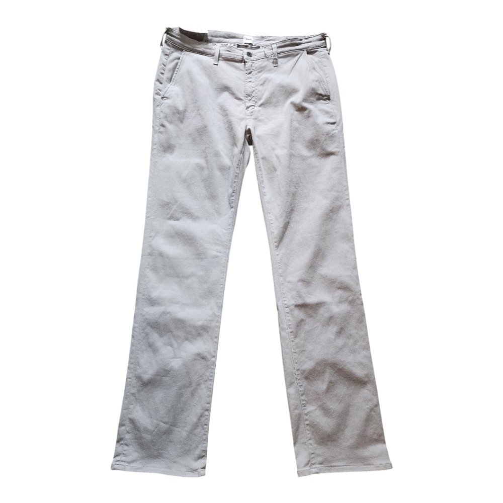 Edwin Otis Chino Pants in Stone Slim Straight Fit Stretch Made in USA NEW